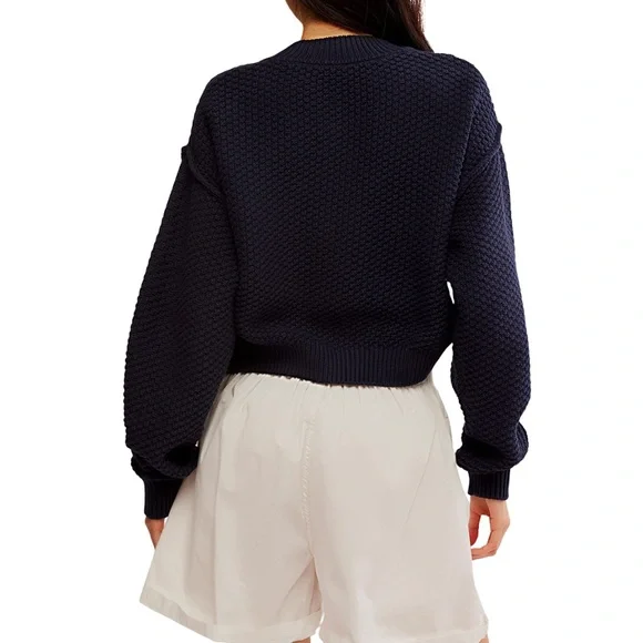 FREE PEOPLE Lila Cotton-Blend Cardigan, Size XSMALL‎